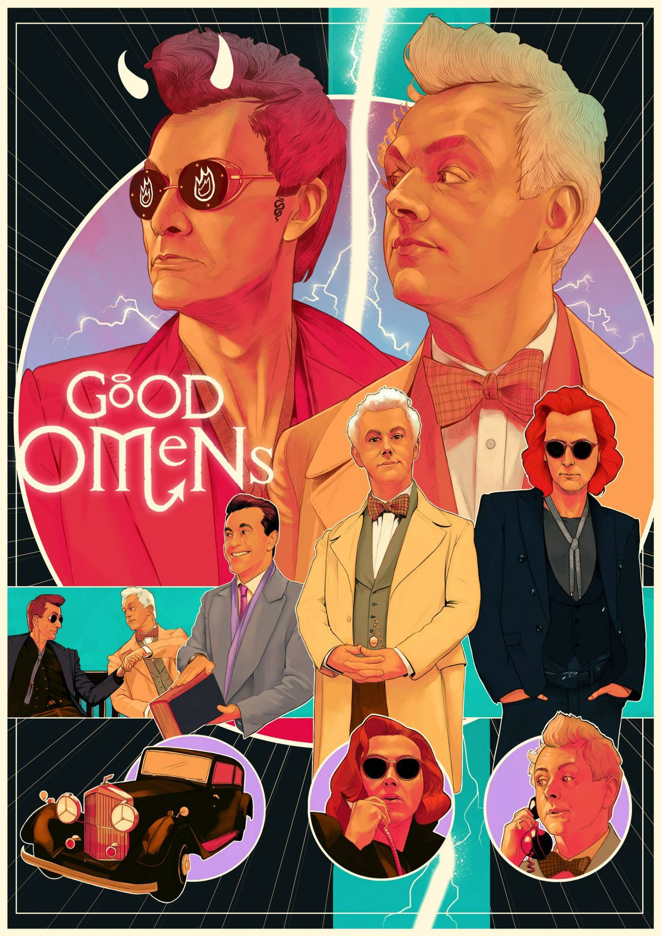 Good Omens Creative Poster Background