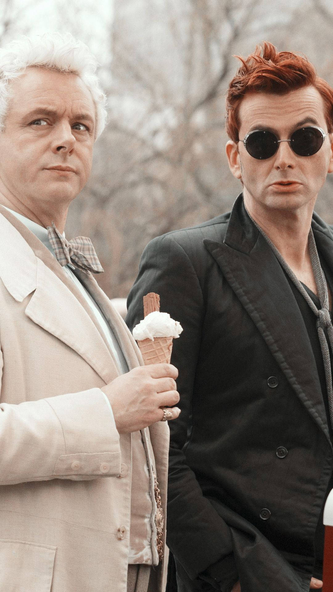 Good Omens Fantasy Comedy Series Background