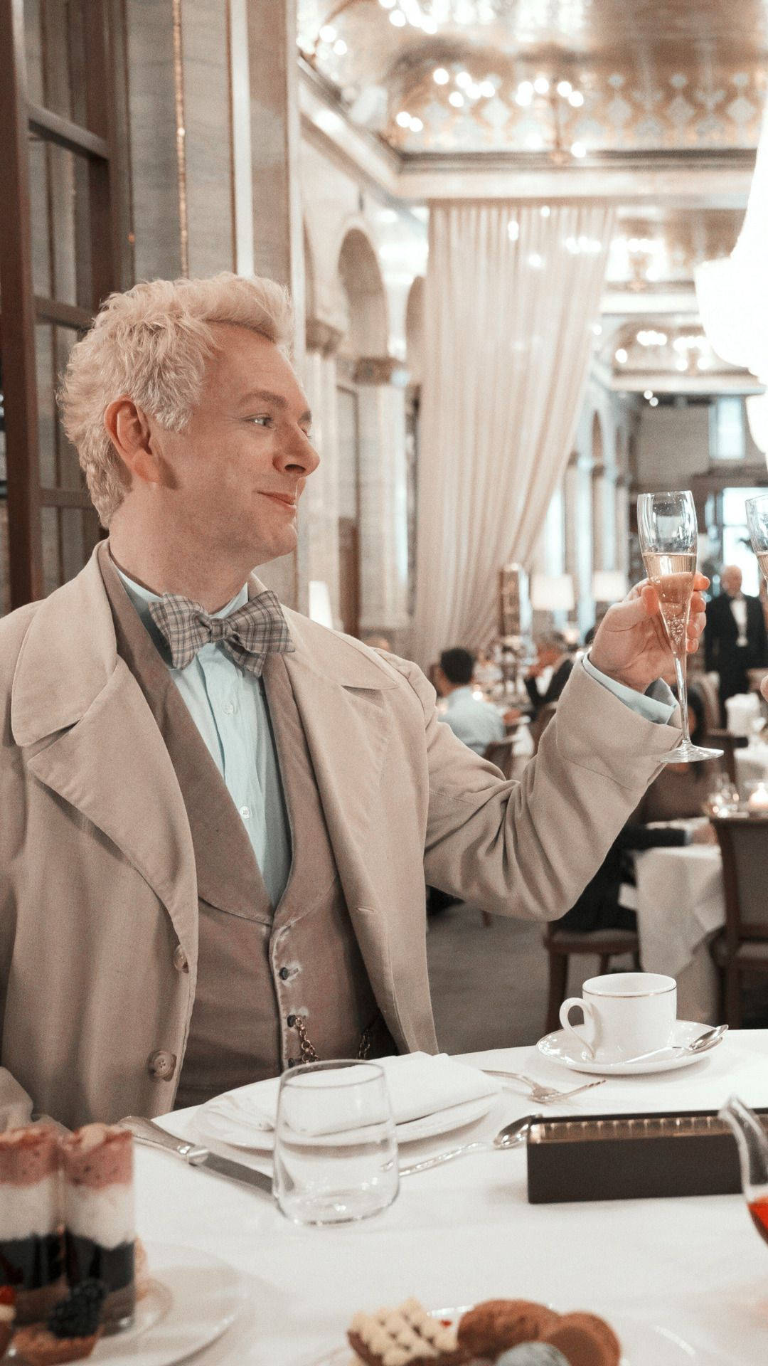 Good Omens Series Character Aziraphale Background