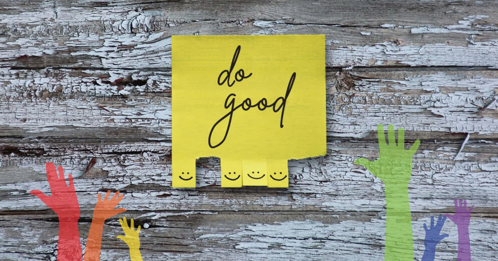 A Yellow Sticky Note With The Words Do Good On It