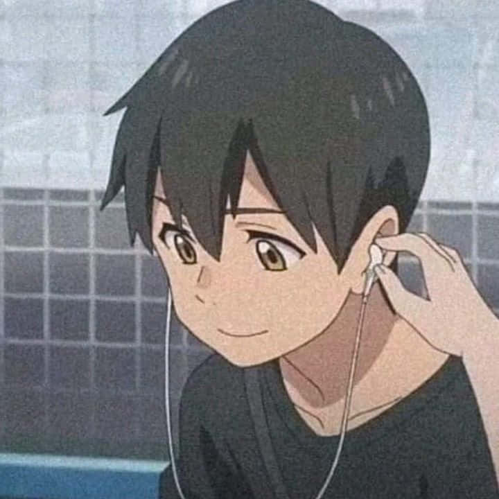 Anime Boy Earphones Good Tiktok Profile Picture