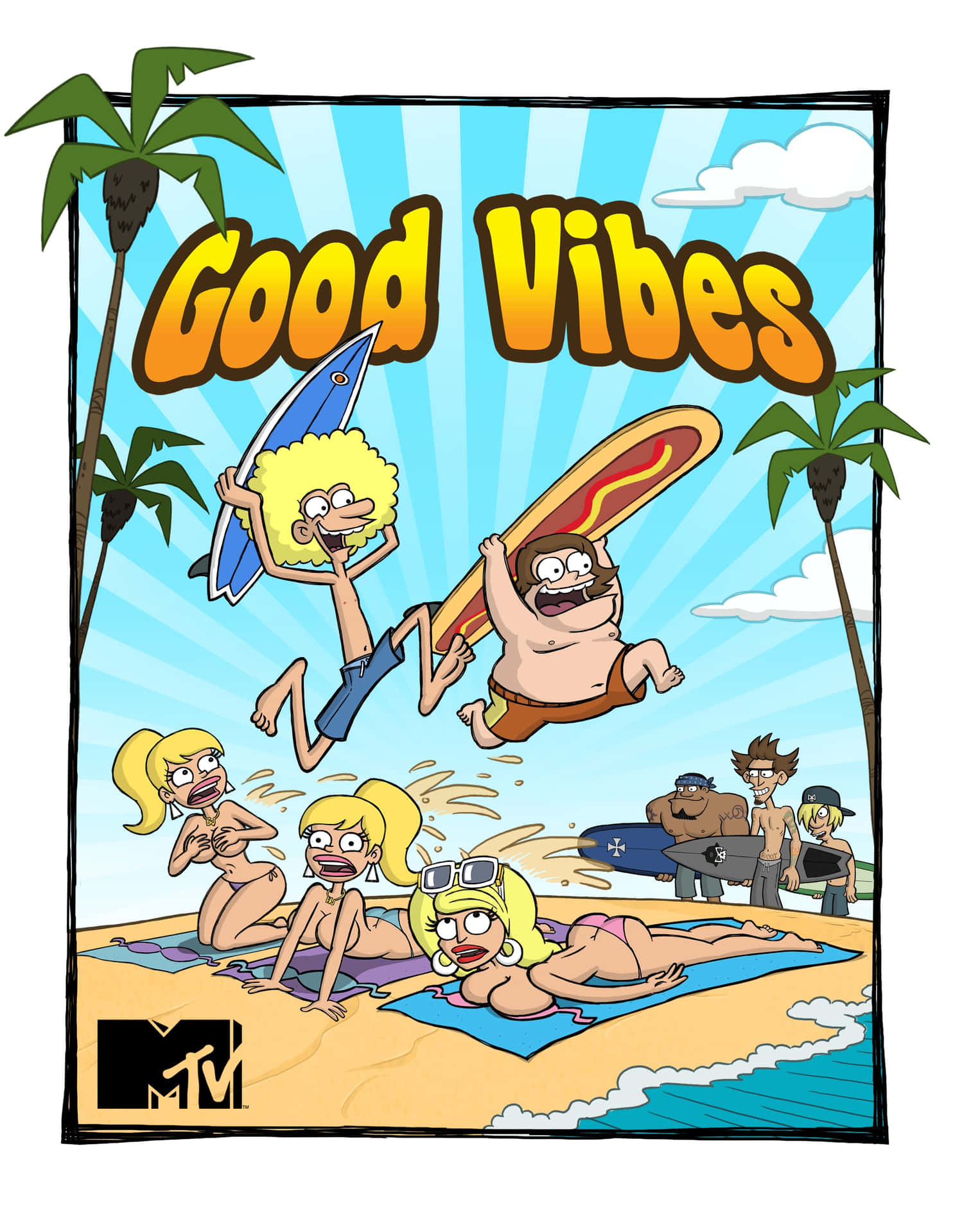Good Vibes Animated Show Poster Wallpaper