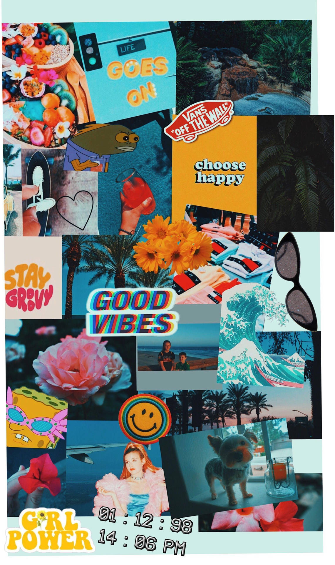 Good Vibes Collage Aesthetic Vsco Wallpaper