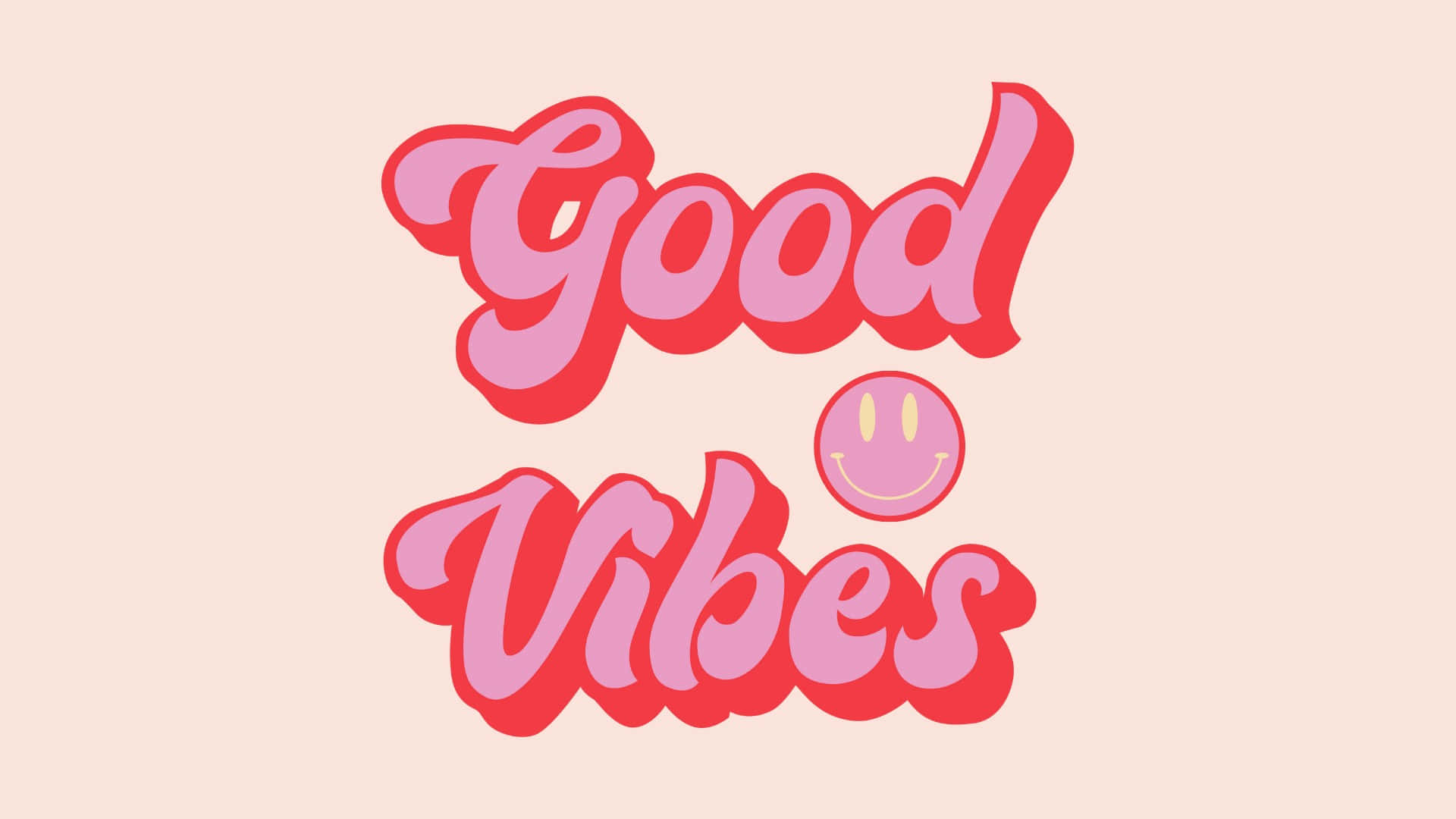 Good Vibes Text Illustration Wallpaper
