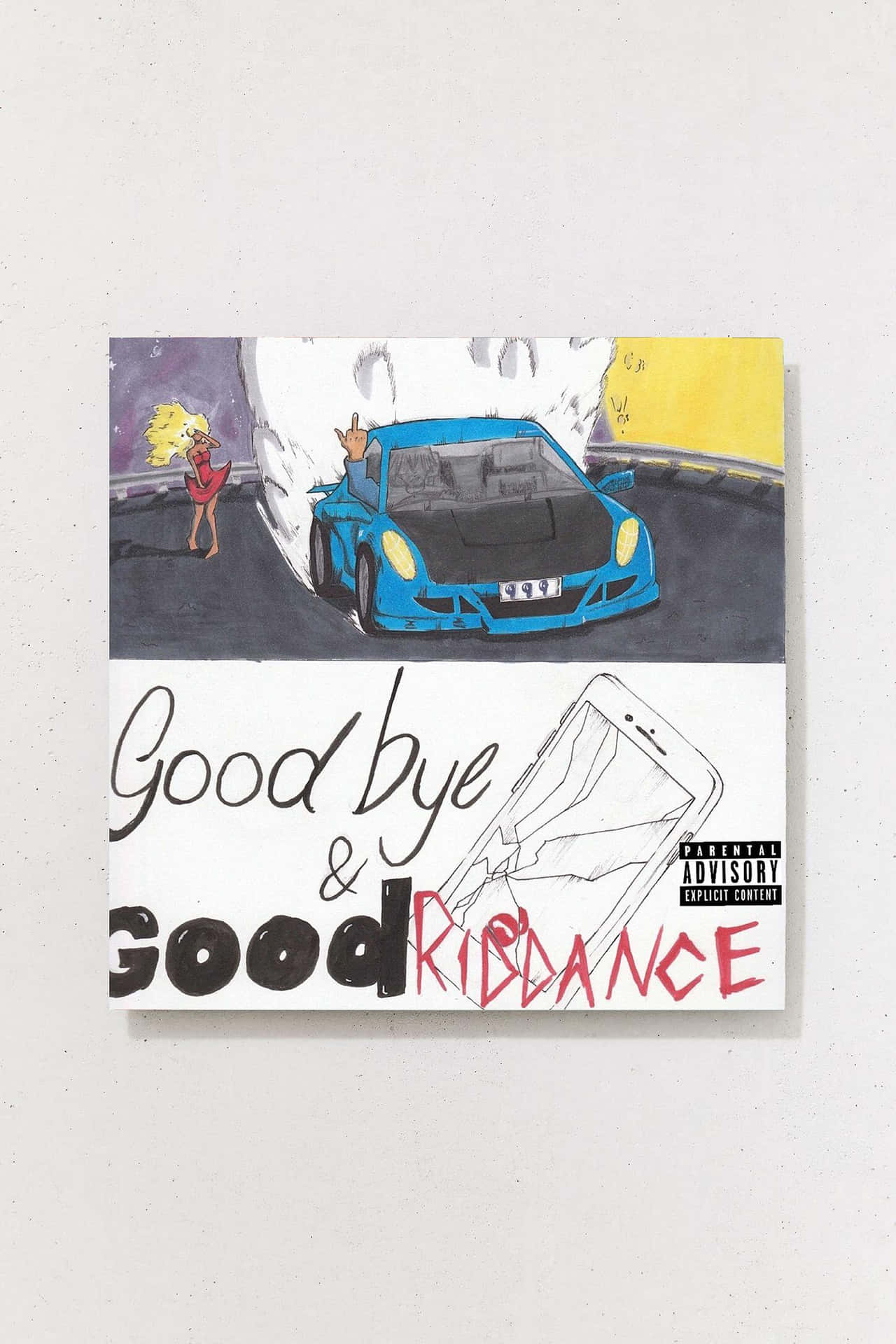 A Drawing Of A Car With The Words Good Bye And Good Ridance Wallpaper
