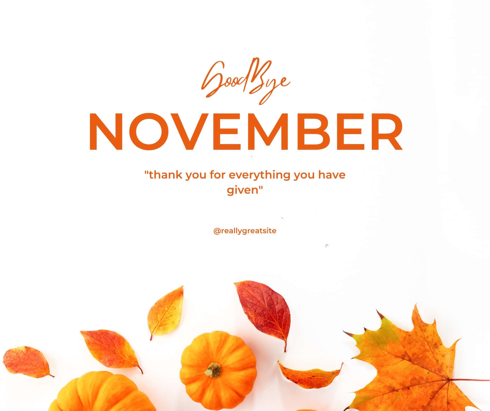Goodbye November, Hello December! Wallpaper