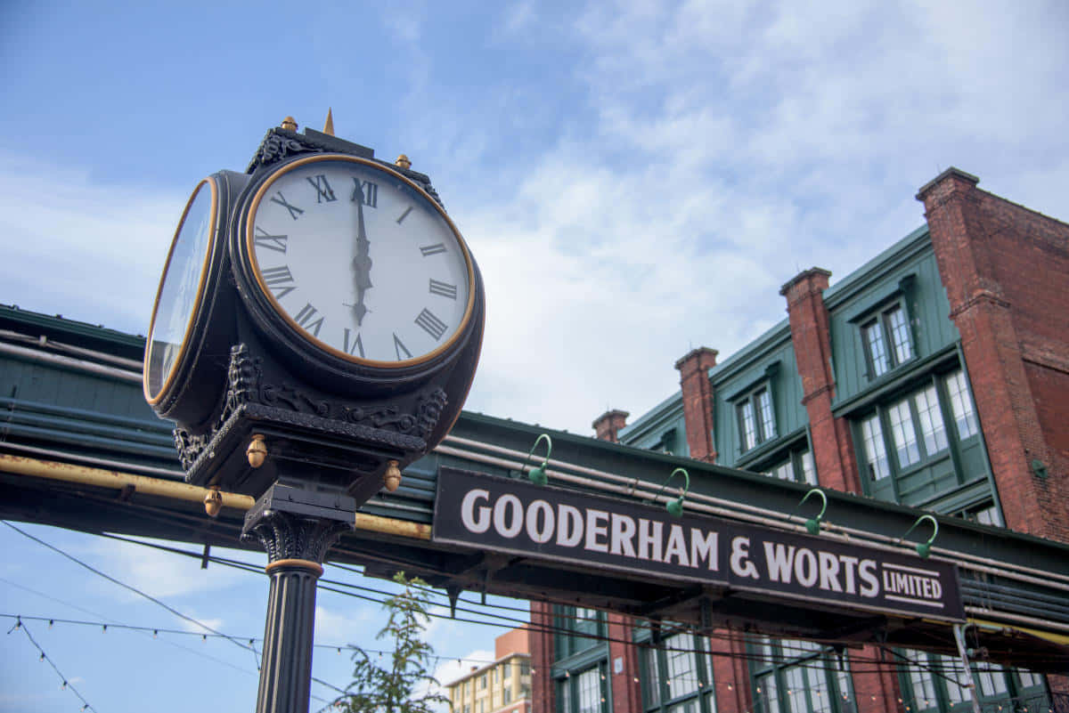 Gooderham Worts Distillery District Clock Wallpaper