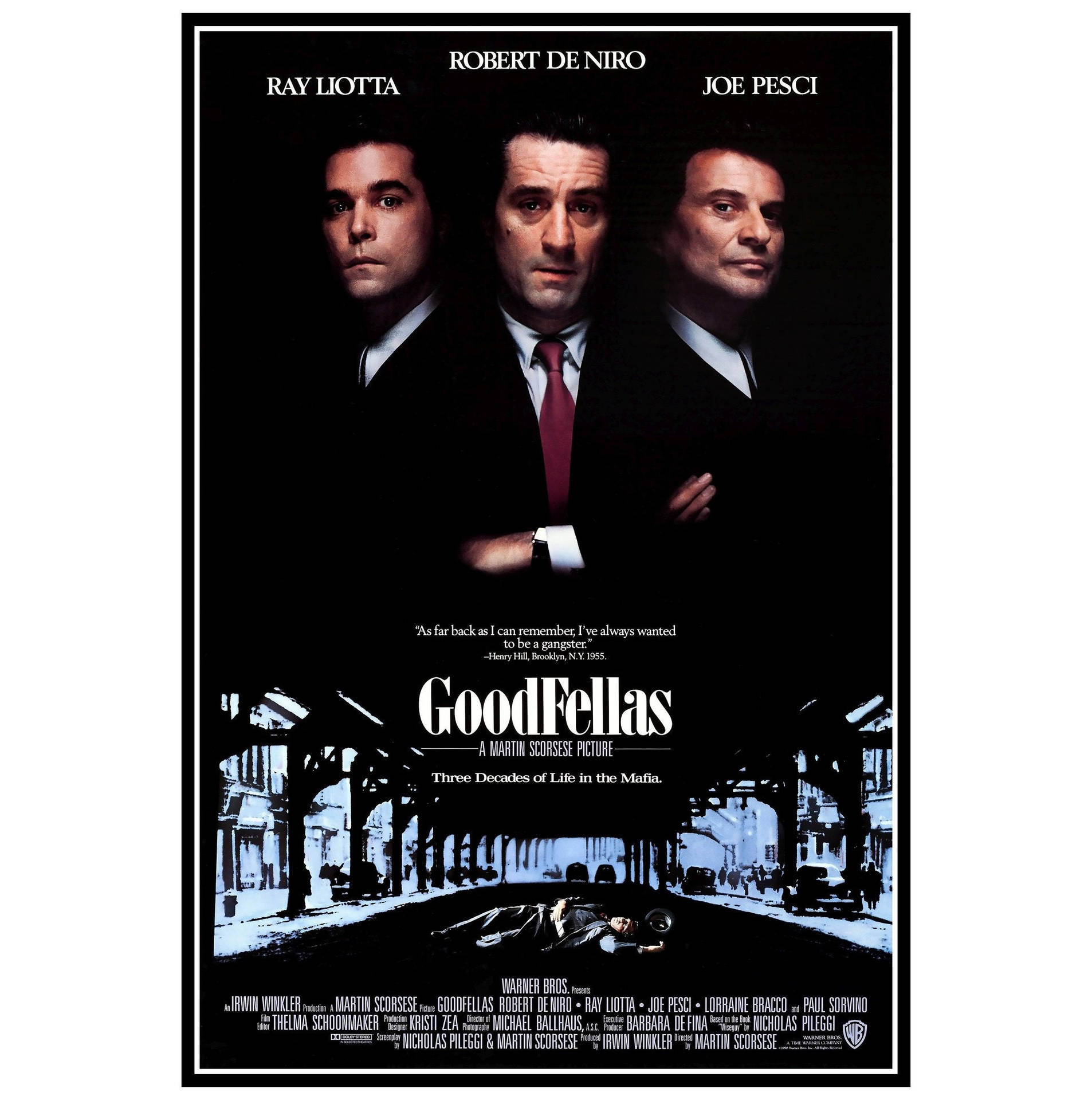 Goodfellas 1990 Film Poster Wallpaper
