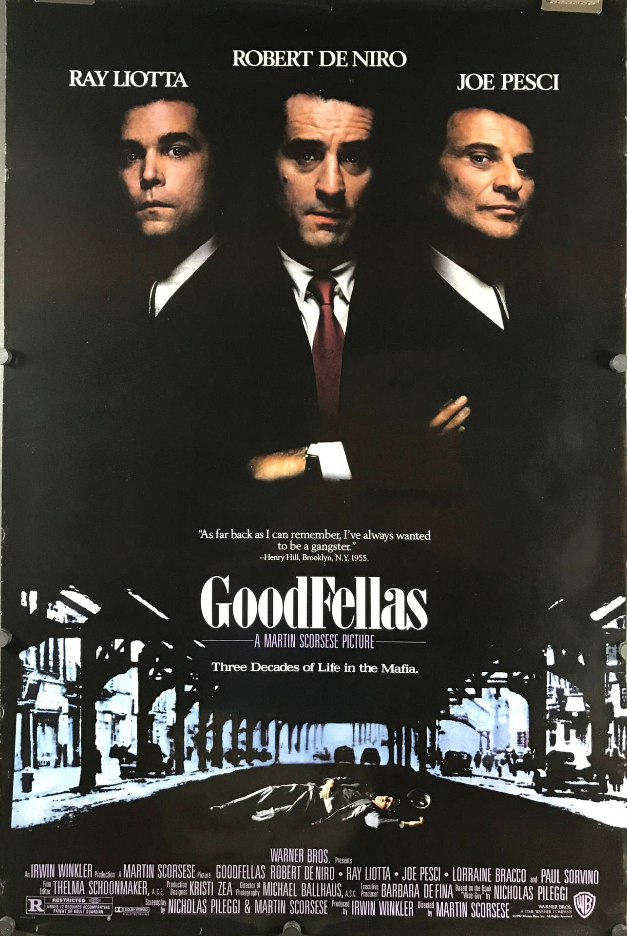 Flyer til Goodfellas 1990-filmen Tapet Wallpaper