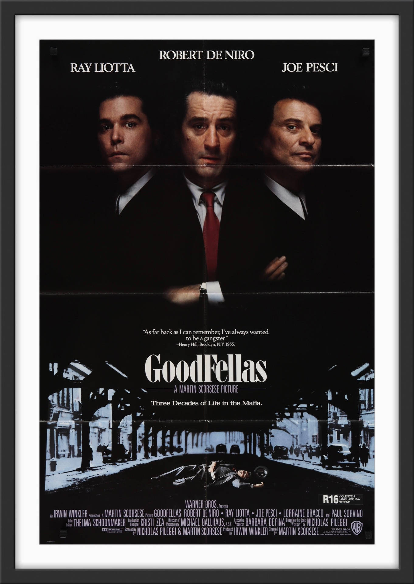 Goodfellas Film Poster Plaque Wallpaper