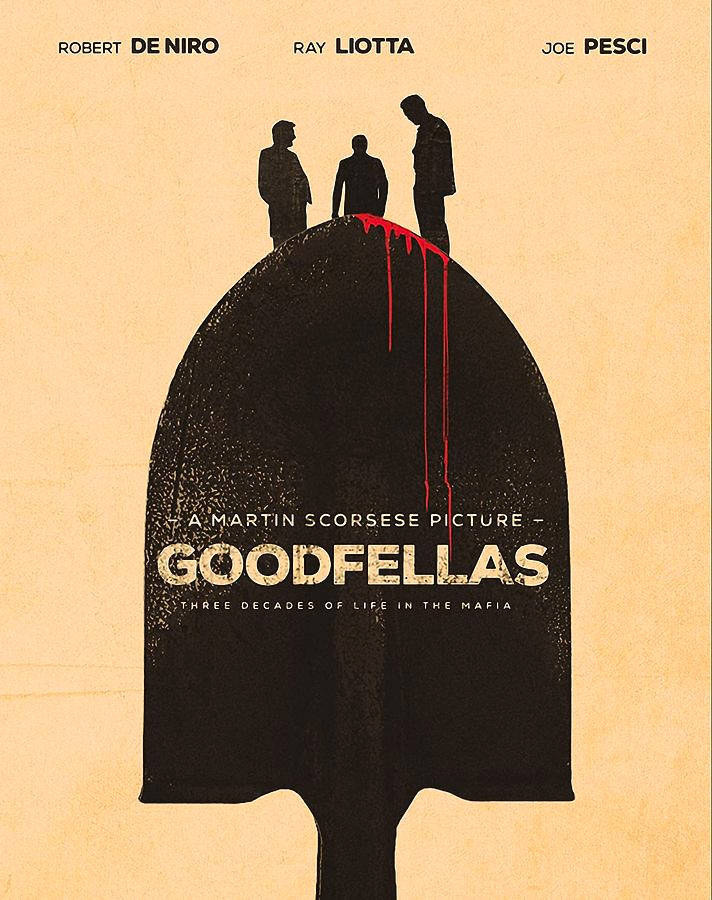 Stil stemningen med et Goodfellas Silhouette Poster Panel! Wallpaper