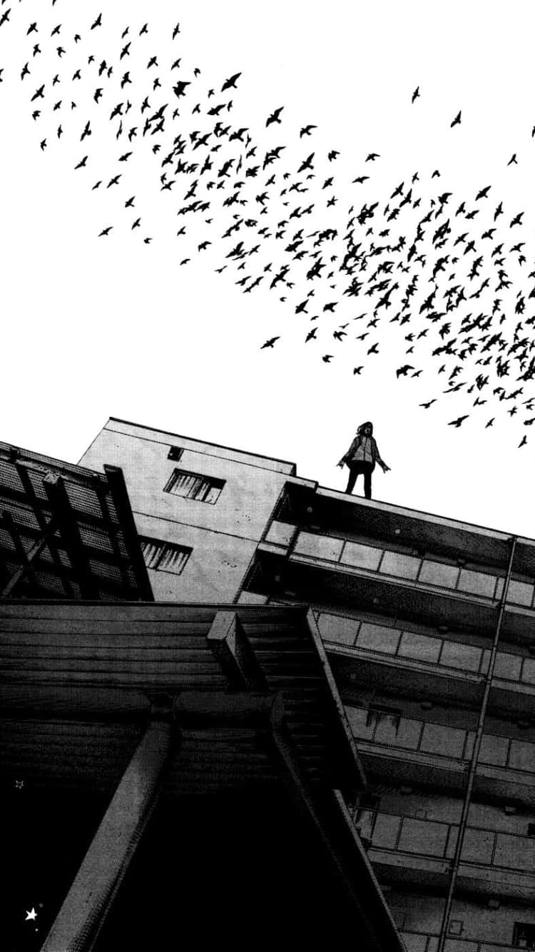 Experience the surreal storytelling of "Goodnight Punpun" Wallpaper