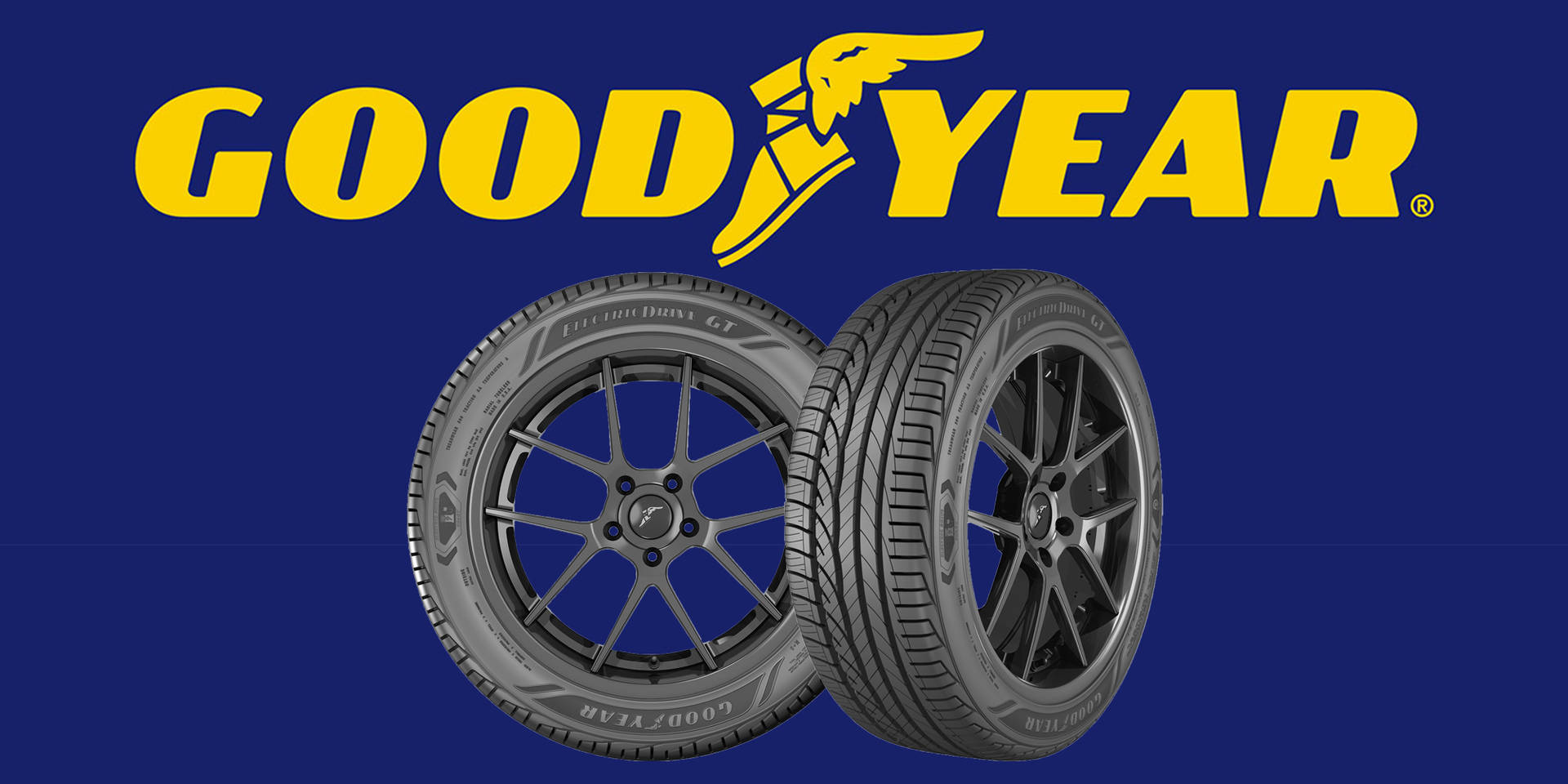Goodyear Logo With Tires Wallpaper
