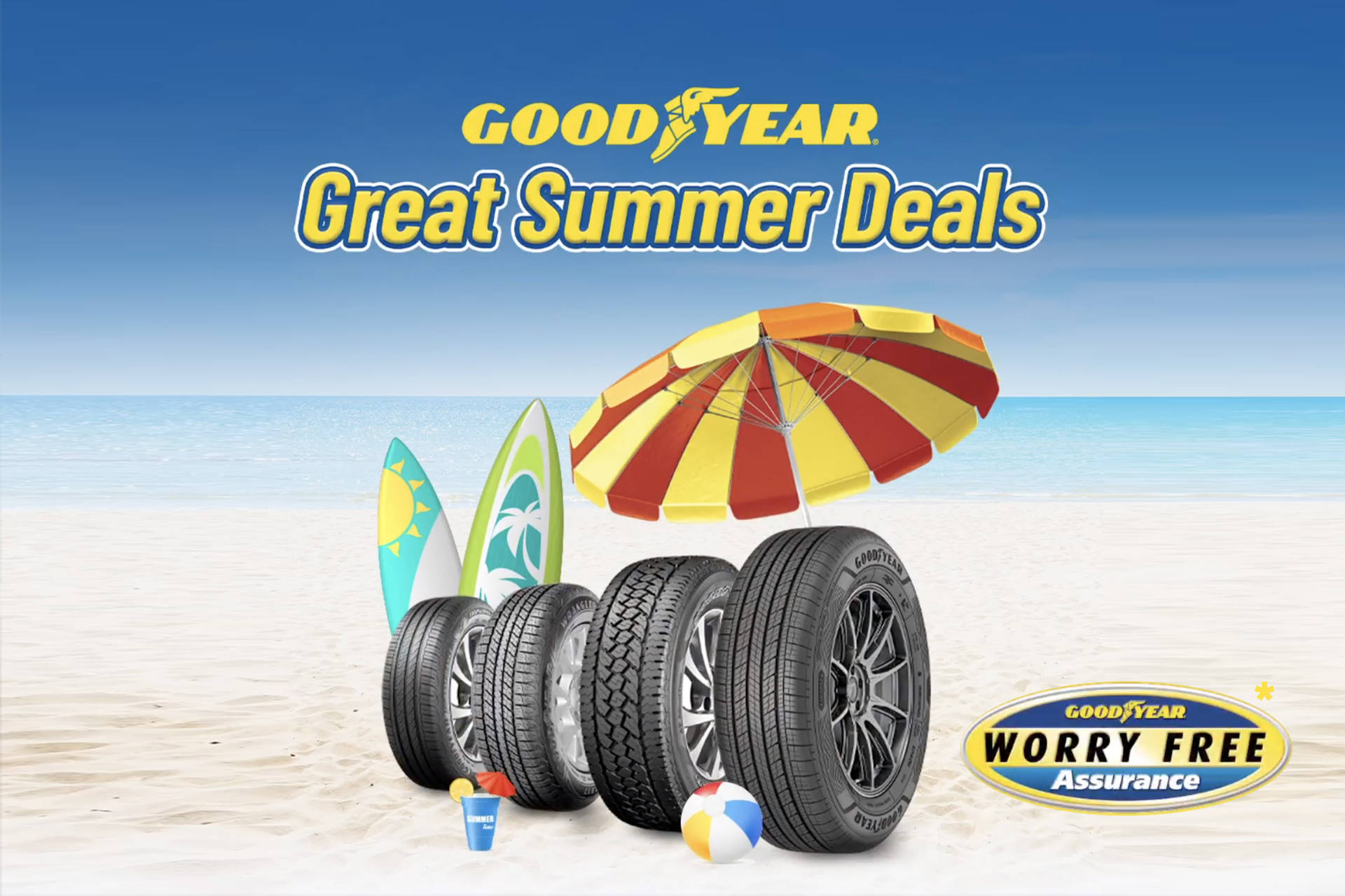 Goodyear Tire Discount Advertising Wallpaper