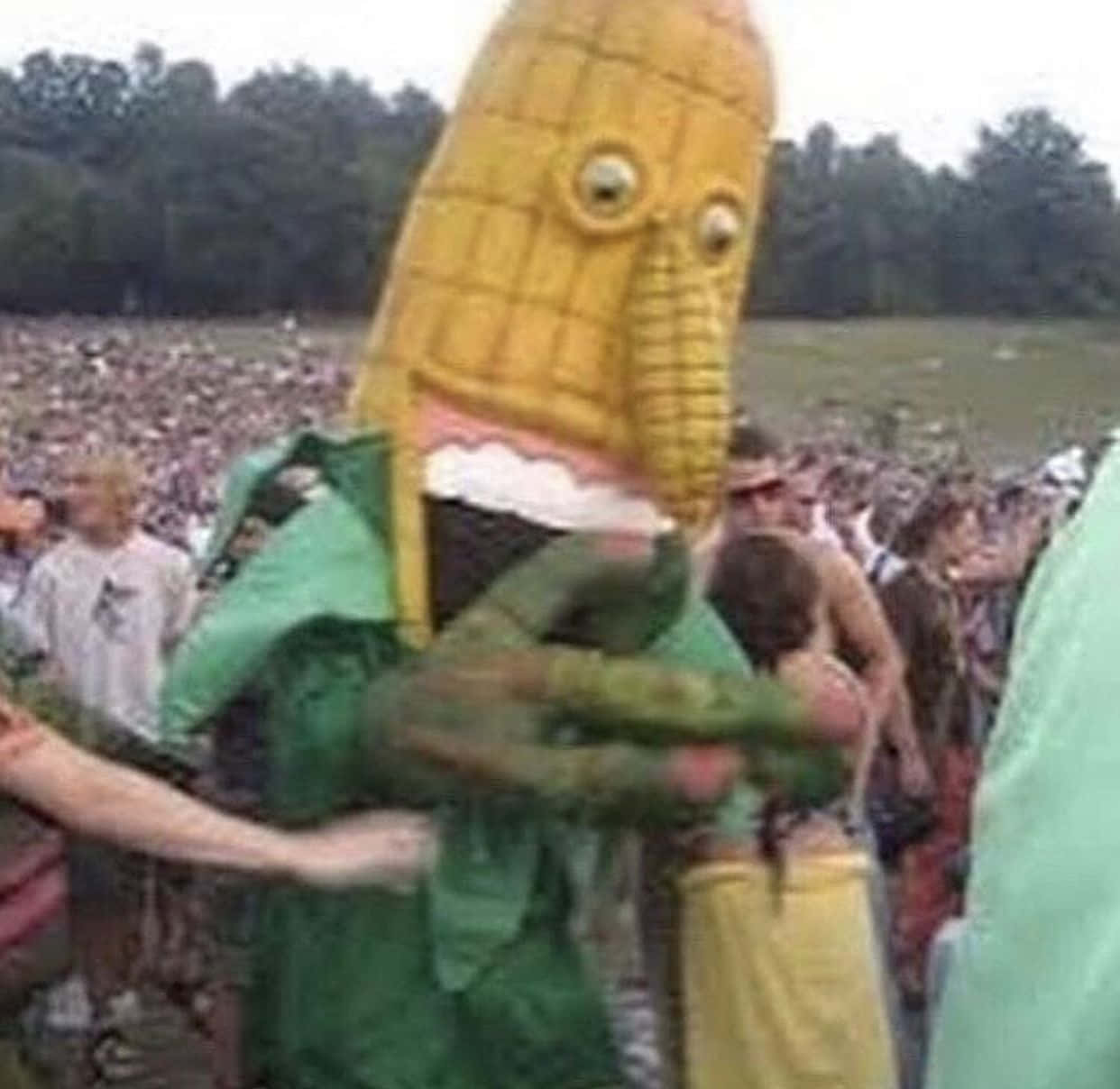 Goofy Ahh Scary Corn Mascot Picture