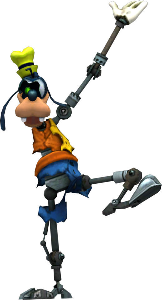 Goofy Animated Character Pose PNG