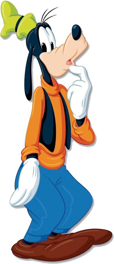 Goofy Animated Character Pose PNG