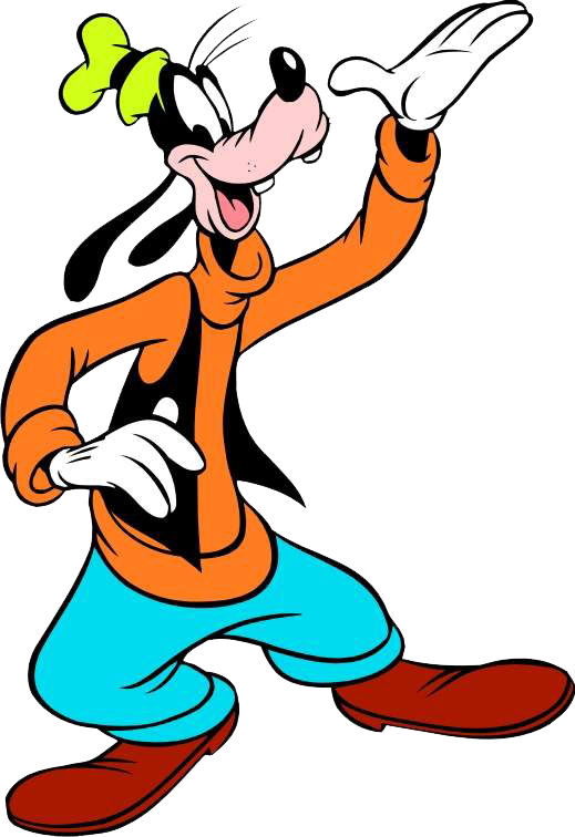 Goofy Character Pose PNG