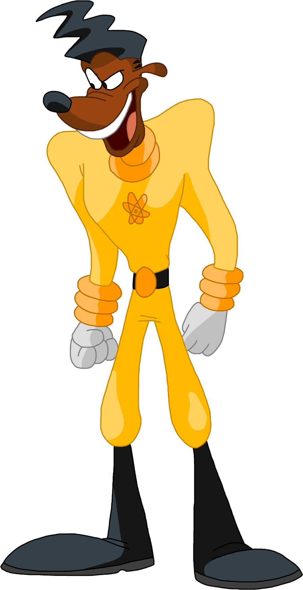 Goofy Character Standing Pose PNG