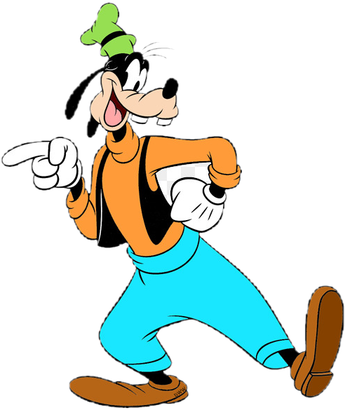 Goofy Pointing Classic Pose PNG