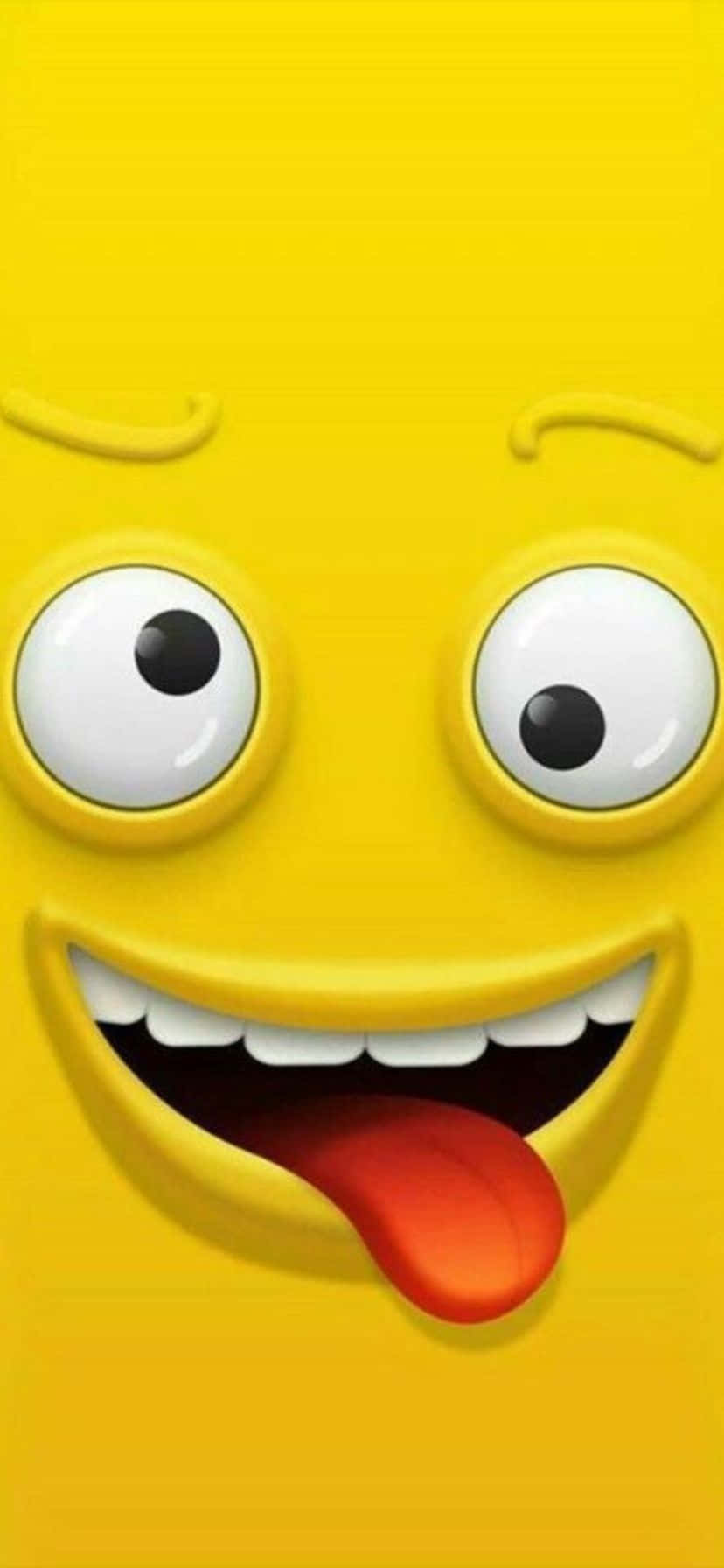 Goofy Yellow Face Emoji.jpg Wallpaper
