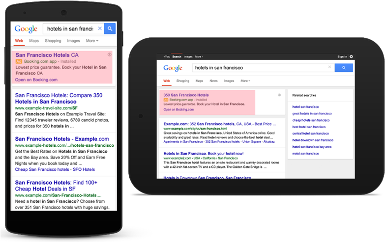 Google Ads Hotels San Francisco Search PNG