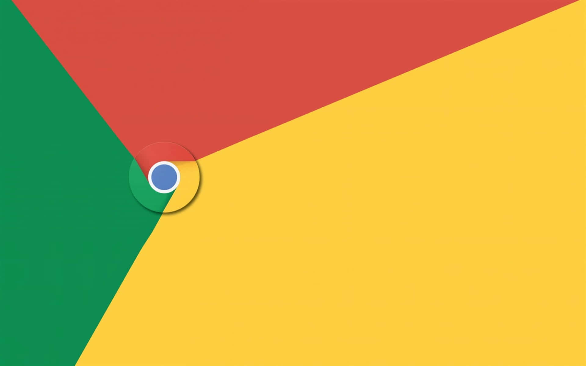 Logotipode Google Chrome Sobre Fondo Azul