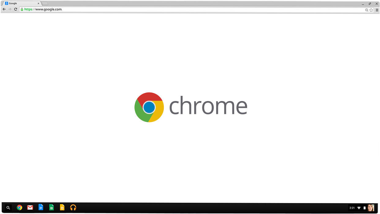 Google Chrome Browser Interface PNG