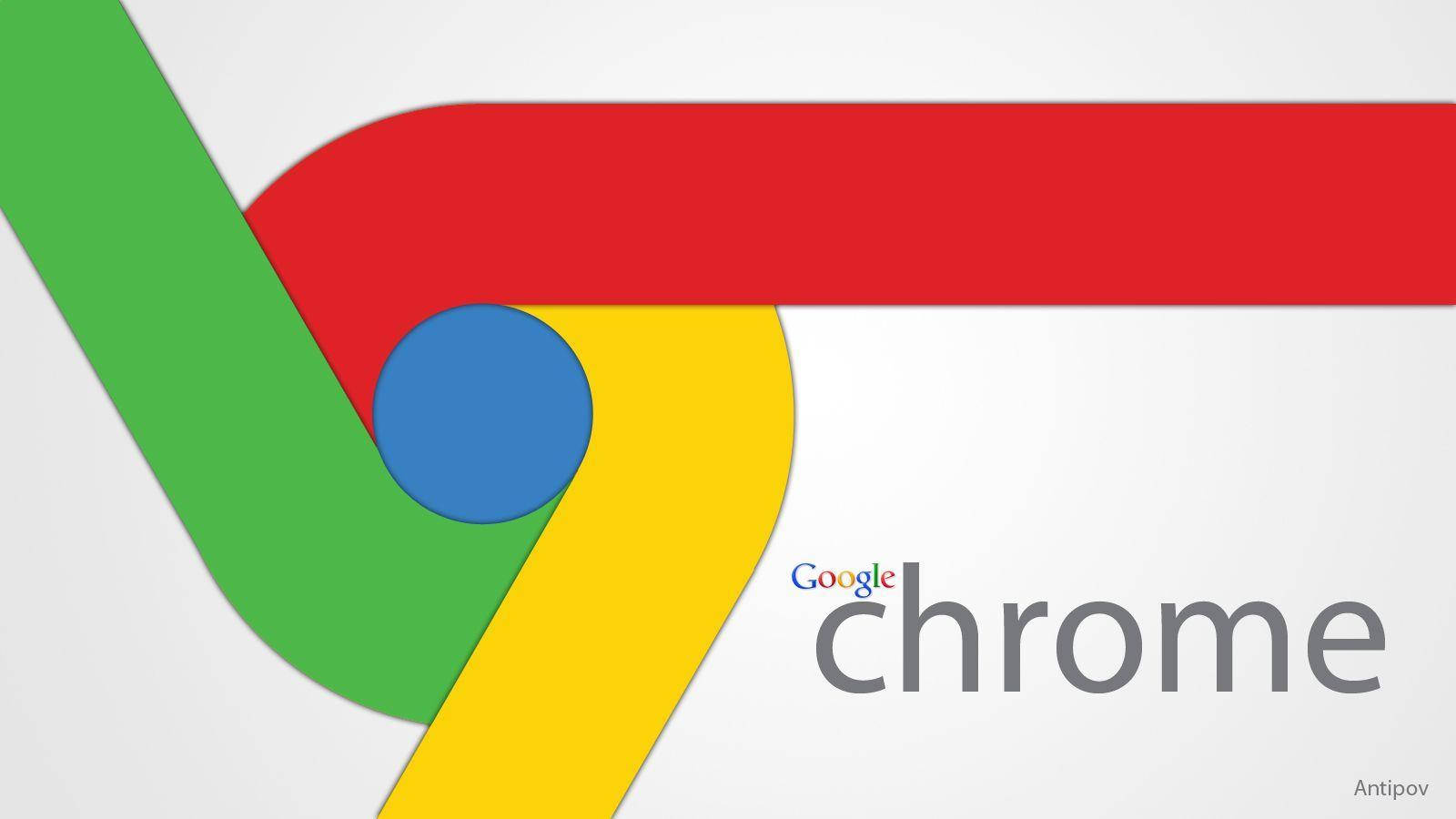 Google Chrome Logo In White Picture