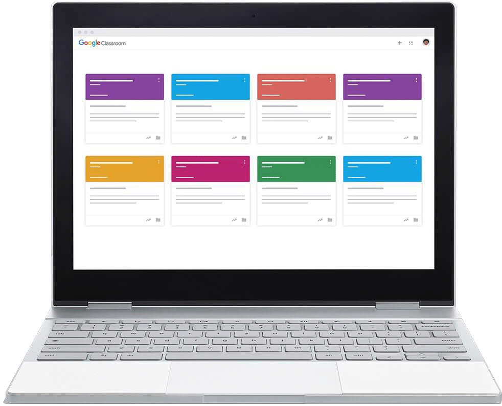 Google Classroom Interface Laptop PNG