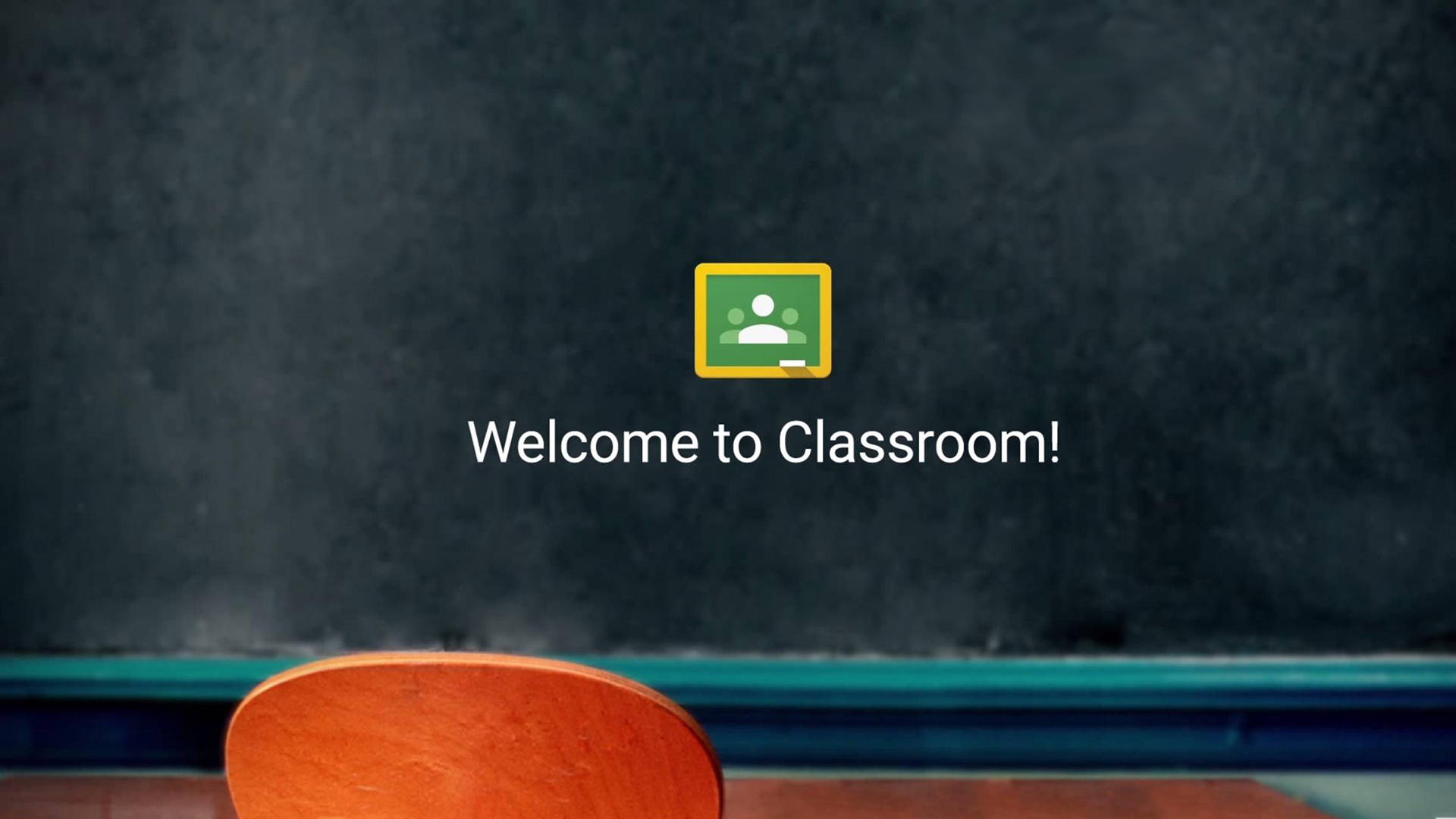 Google Classroom Welcome Message Wallpaper