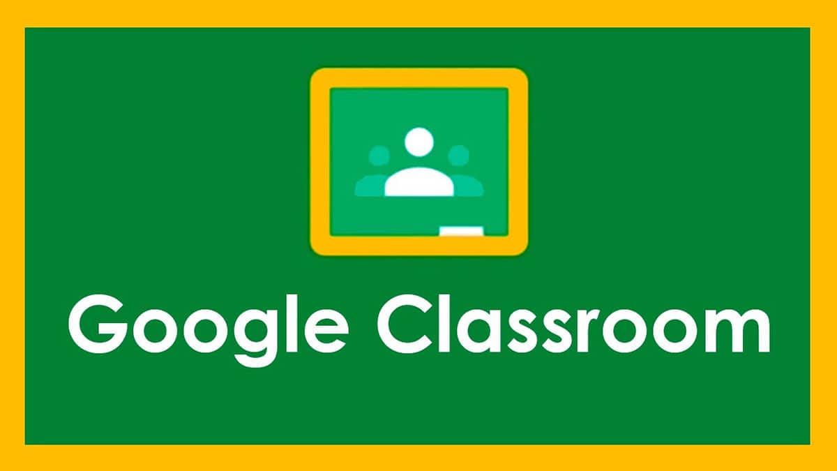 Google Classroom With Background And Border Wallpaper