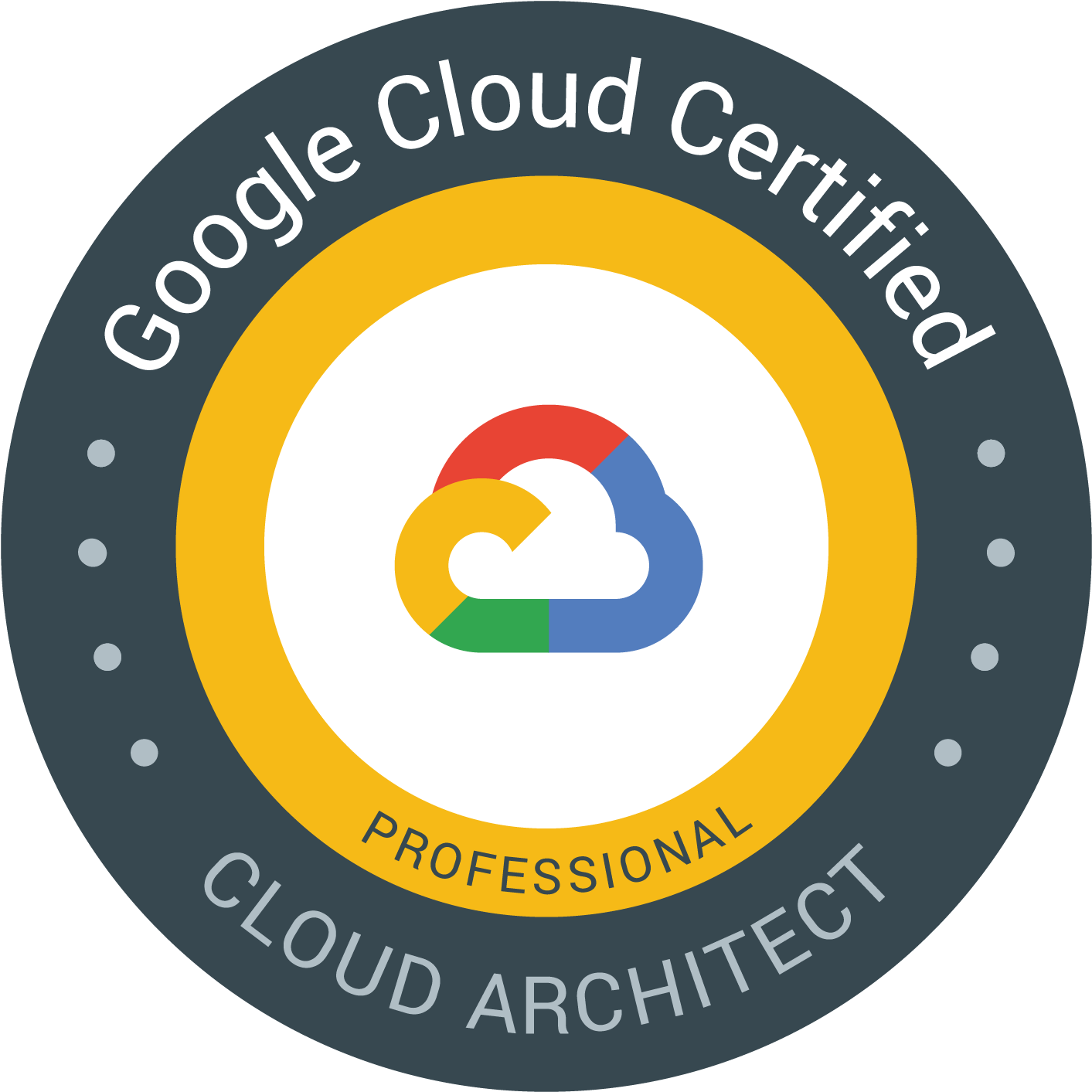 Google Cloud Certified Professional Cloud Architect Badge PNG