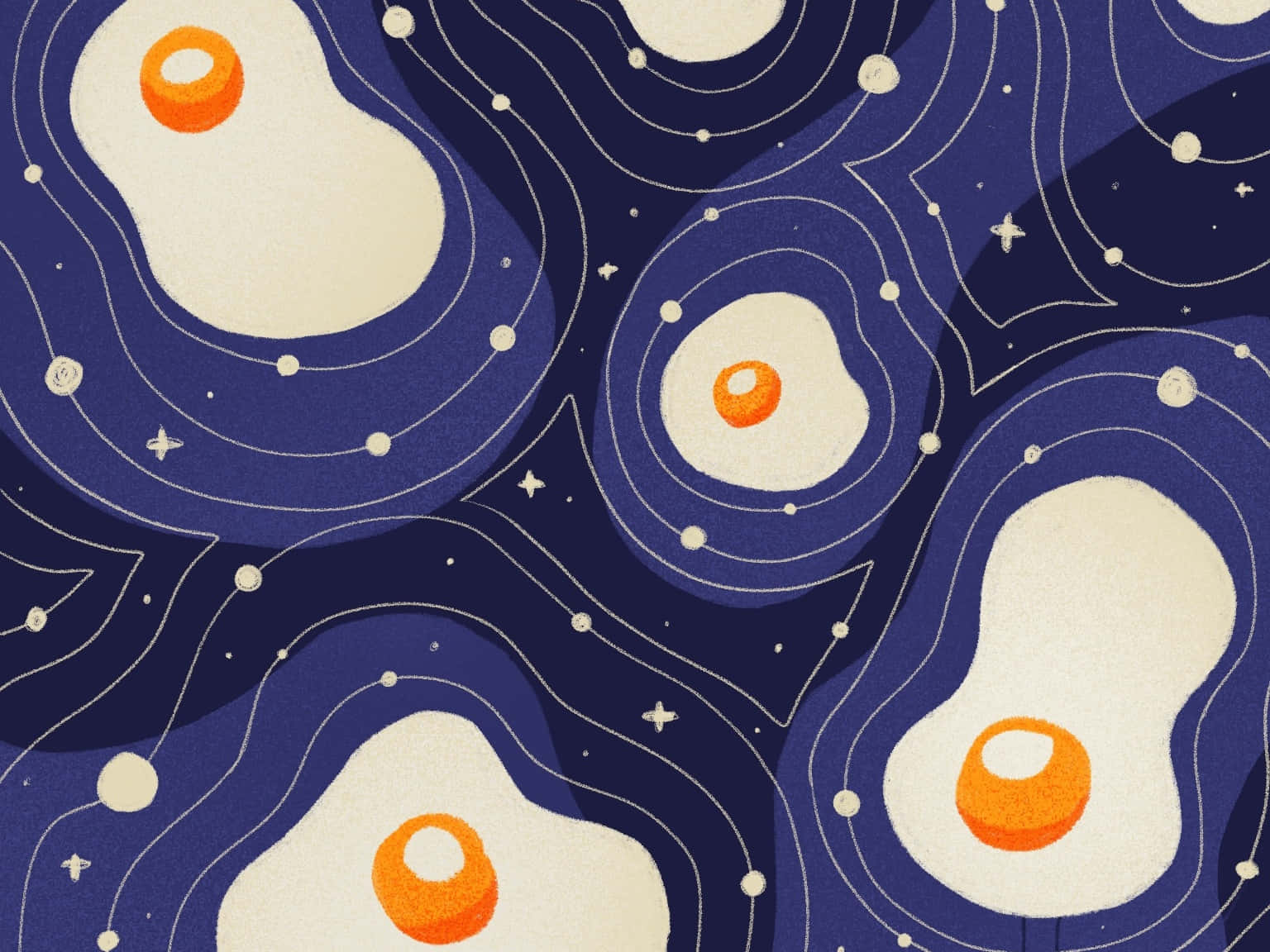 Floating Eggs Google Desktop Wallpaper