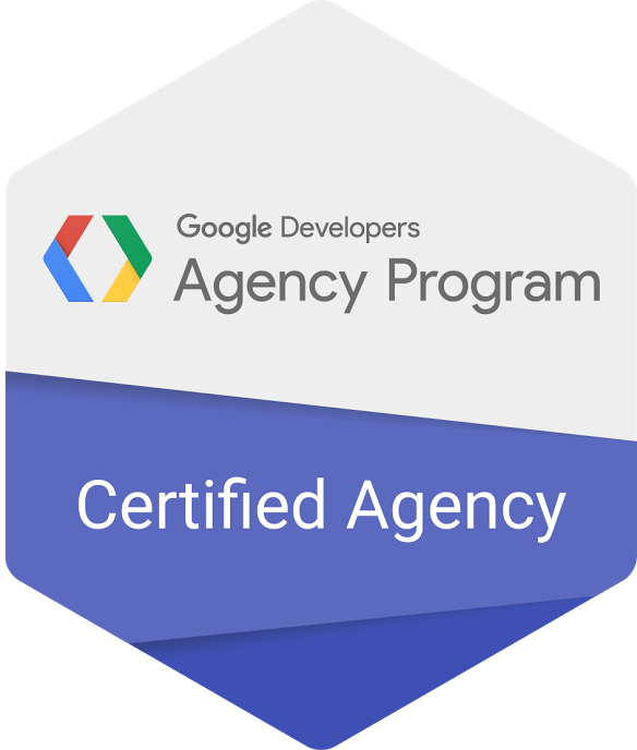 Google Developers Certified Agency Badge PNG