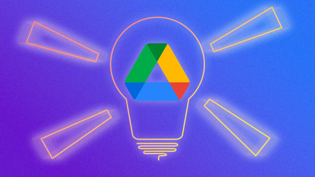 Google Drive Logo In Lightbulb Wallpaper