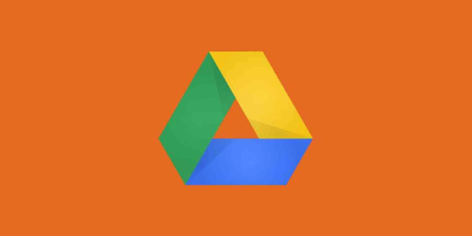 Google Drive On Orange Wallpaper