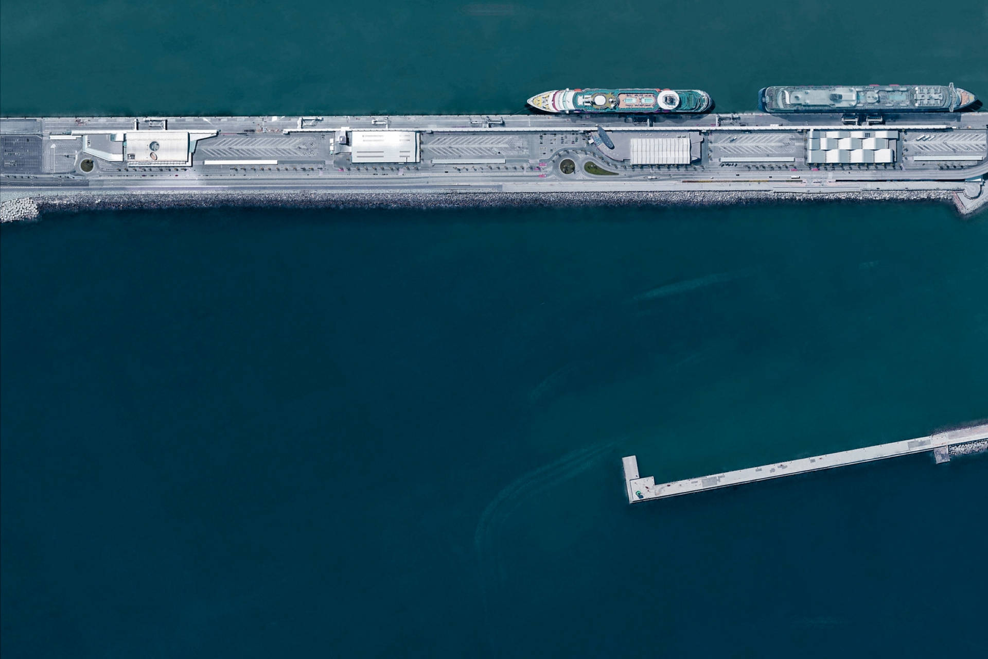 Porto Navale Di Barcellona Di Google Earth Sfondo