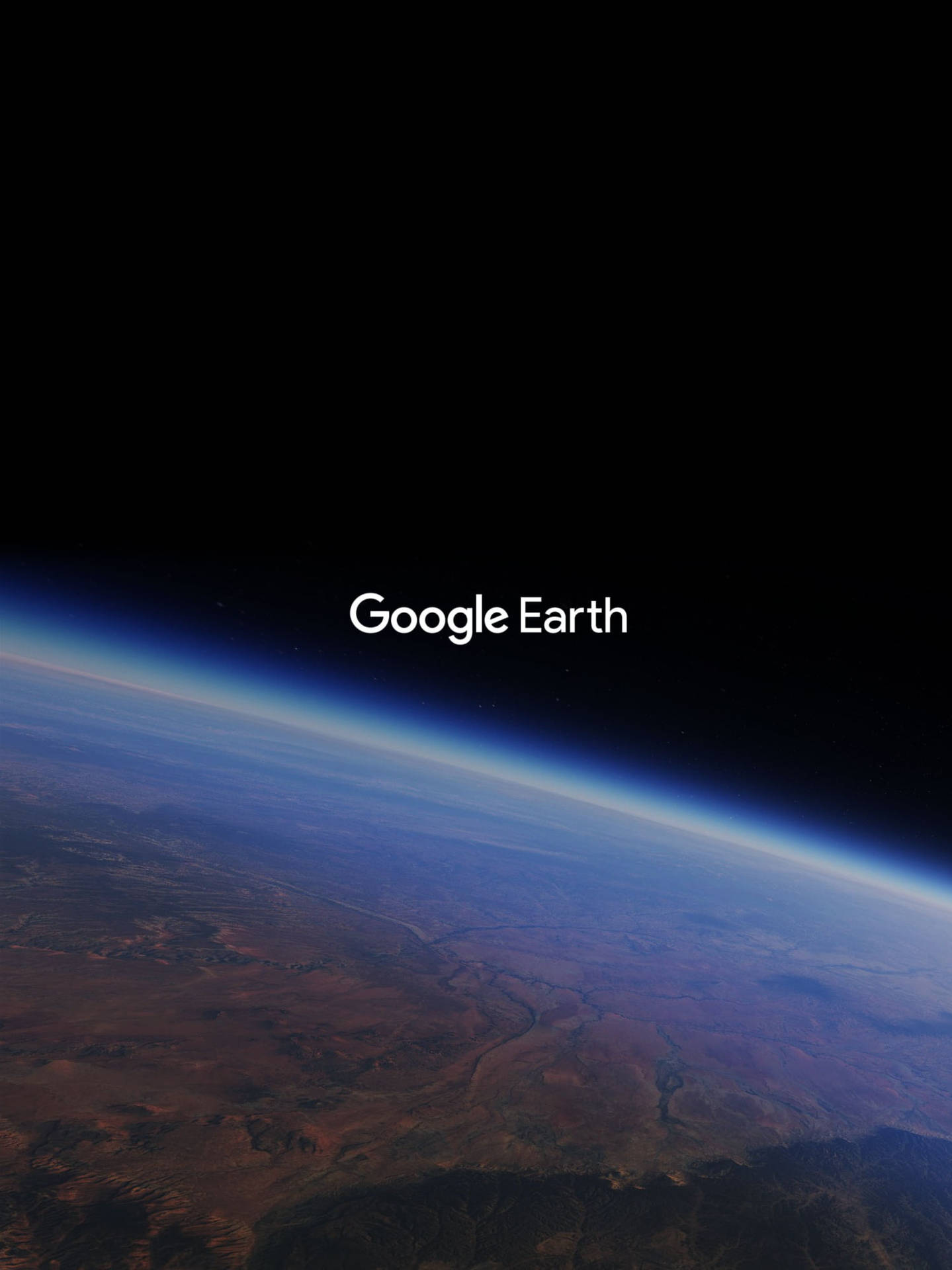 Find Jorden og den ydre rum-himmel-baggrund på Google Earth. Wallpaper