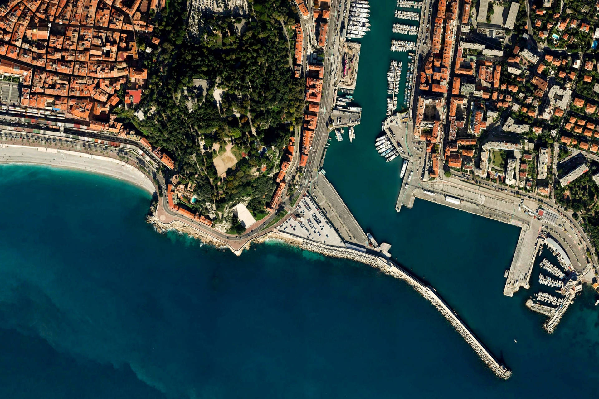 Google Earth Nizza Francia Sfondo