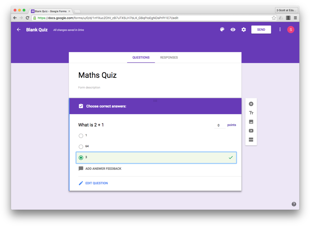 Google Forms Maths Quiz Creation PNG