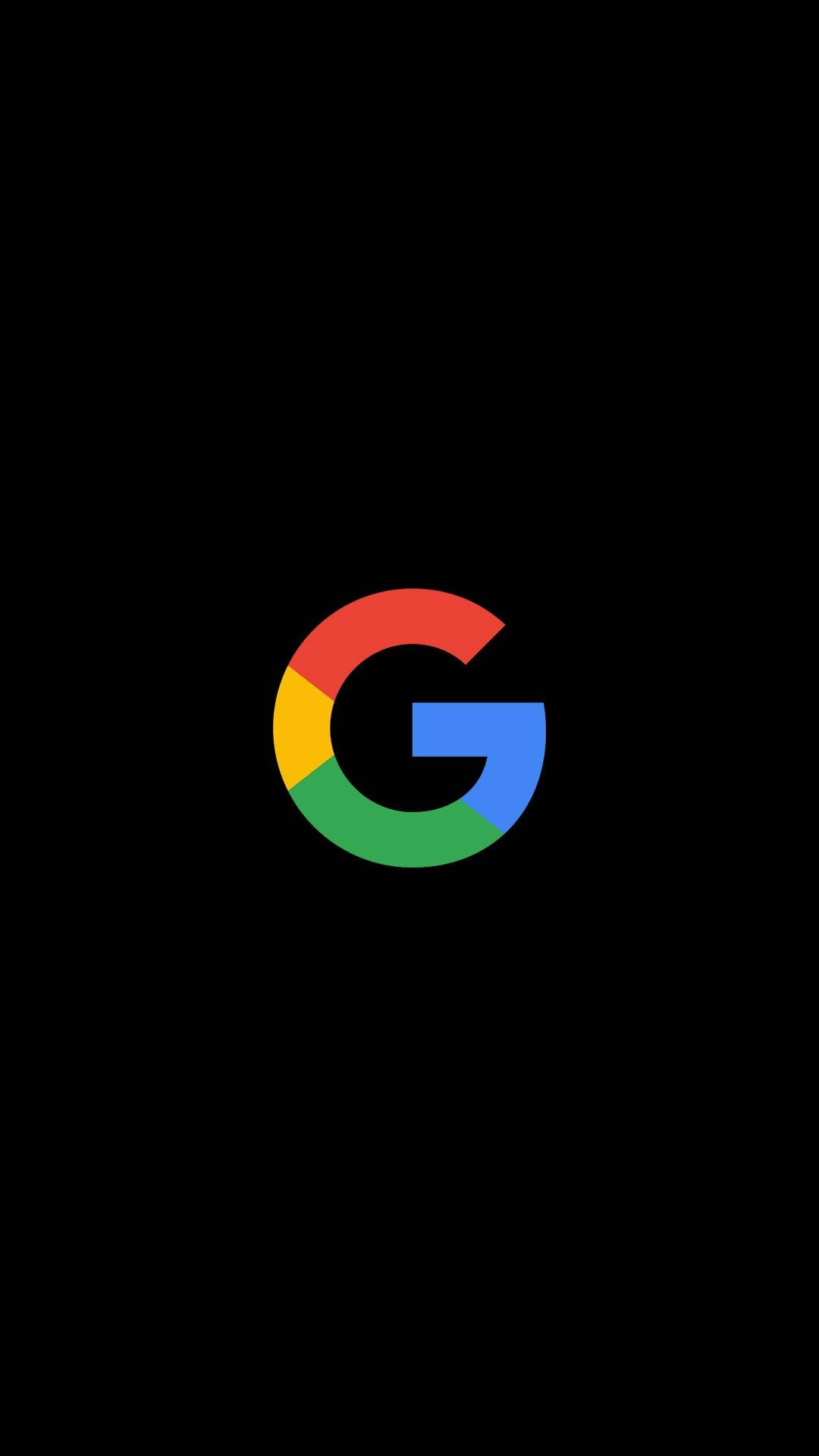 Google G Logo On Black Wallpaper