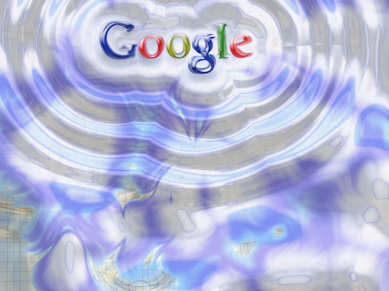 Google Logo Distorted Cyber Aesthetic Wallpaper
