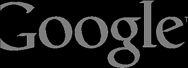 Google Logo Gray Scale PNG
