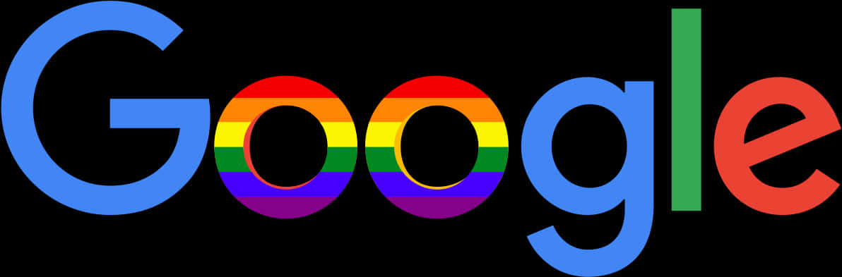 Google Logo Pride Colors PNG