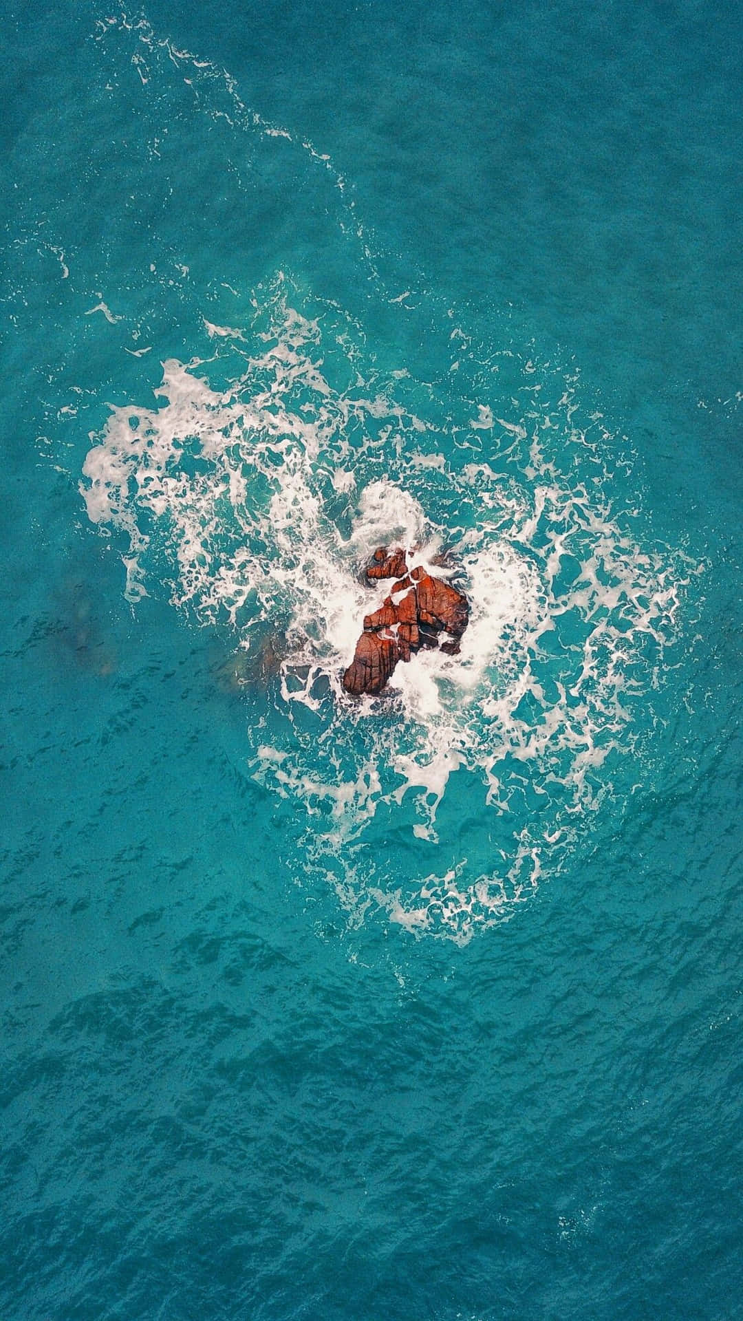 Googlepixel Vista Superiore Dell'isola D'acqua Sfondo
