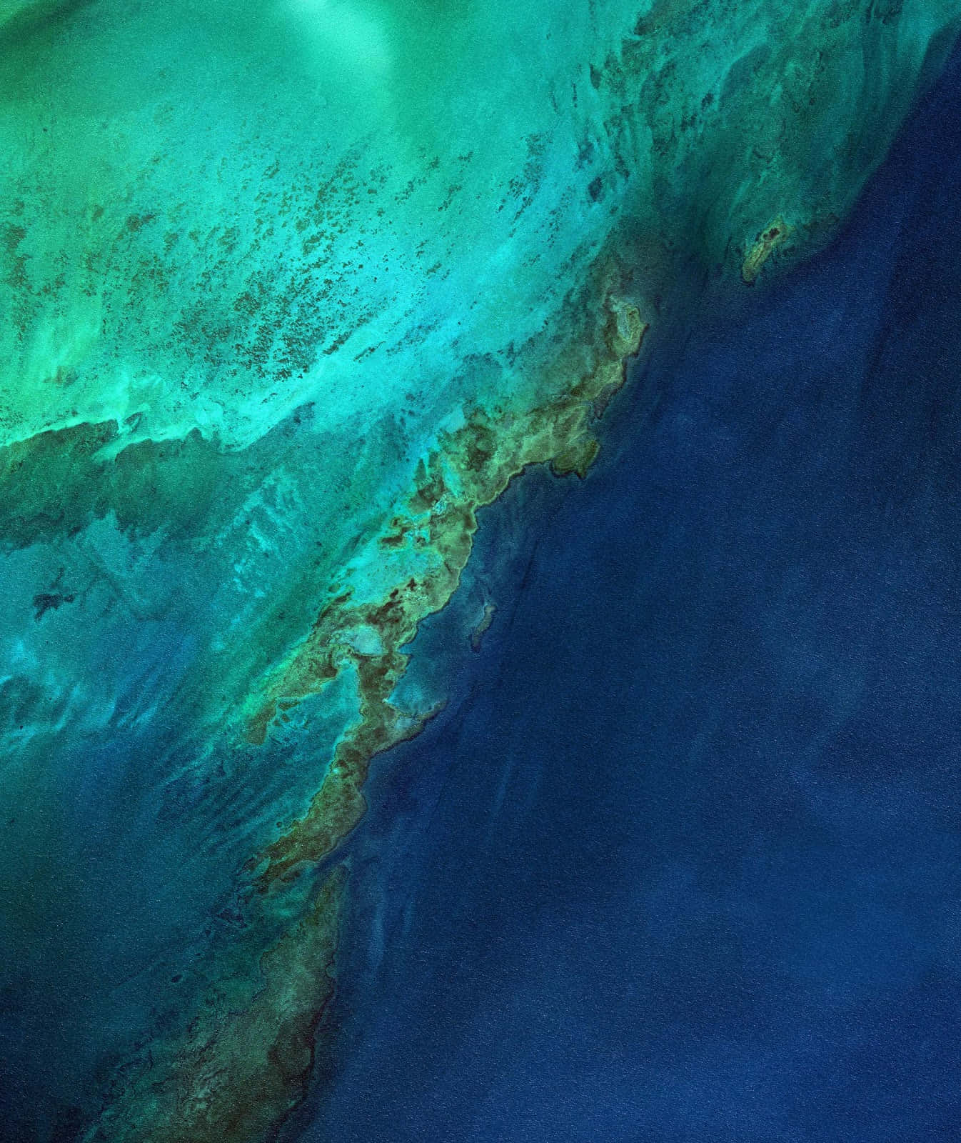 Einblick Auf Den Ozean Aus Dem Weltraum Wallpaper