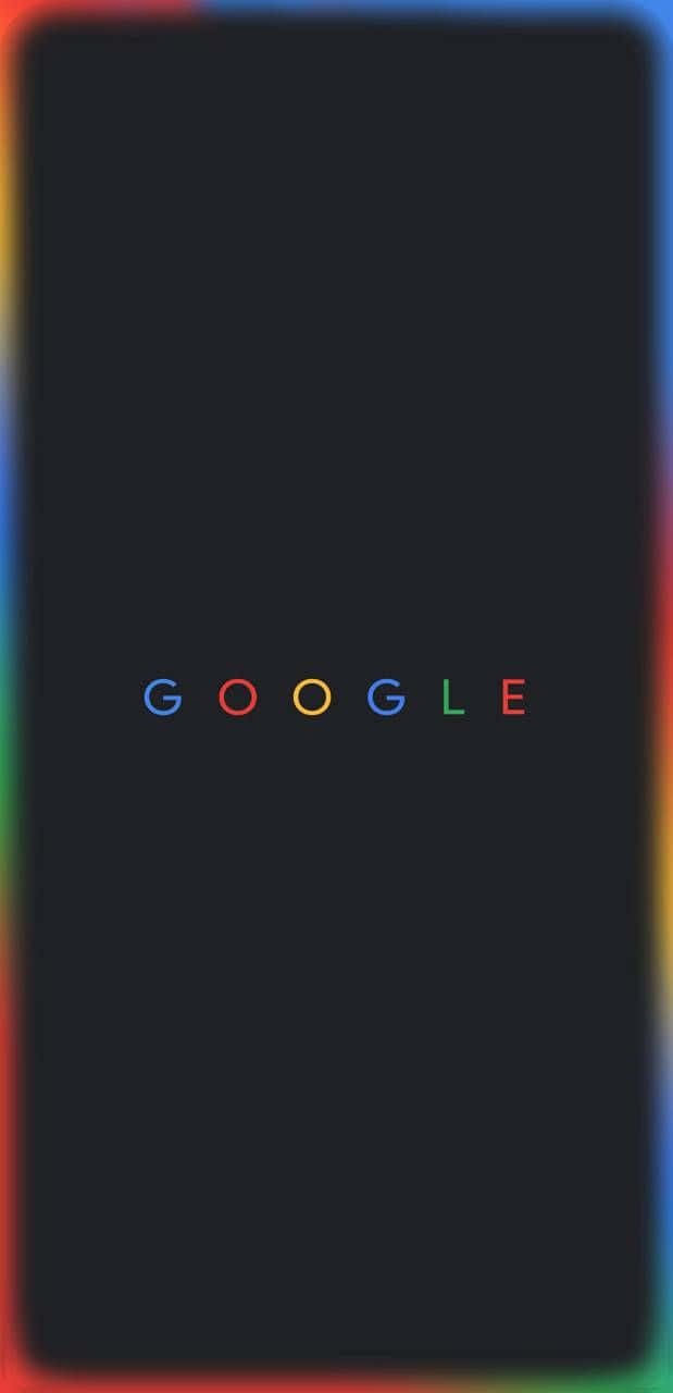 Googlelogo Auf Schwarzem Hintergrund Wallpaper