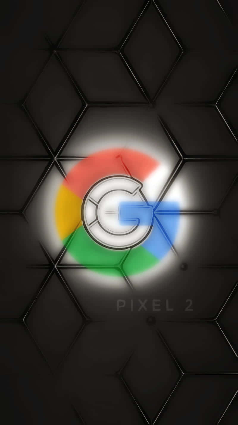 Google Logo On A Black Background Wallpaper