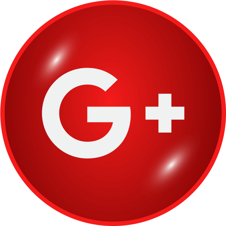 Google Plus Logo Red Background PNG